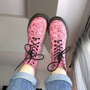 Dr. Martens Floral Boots